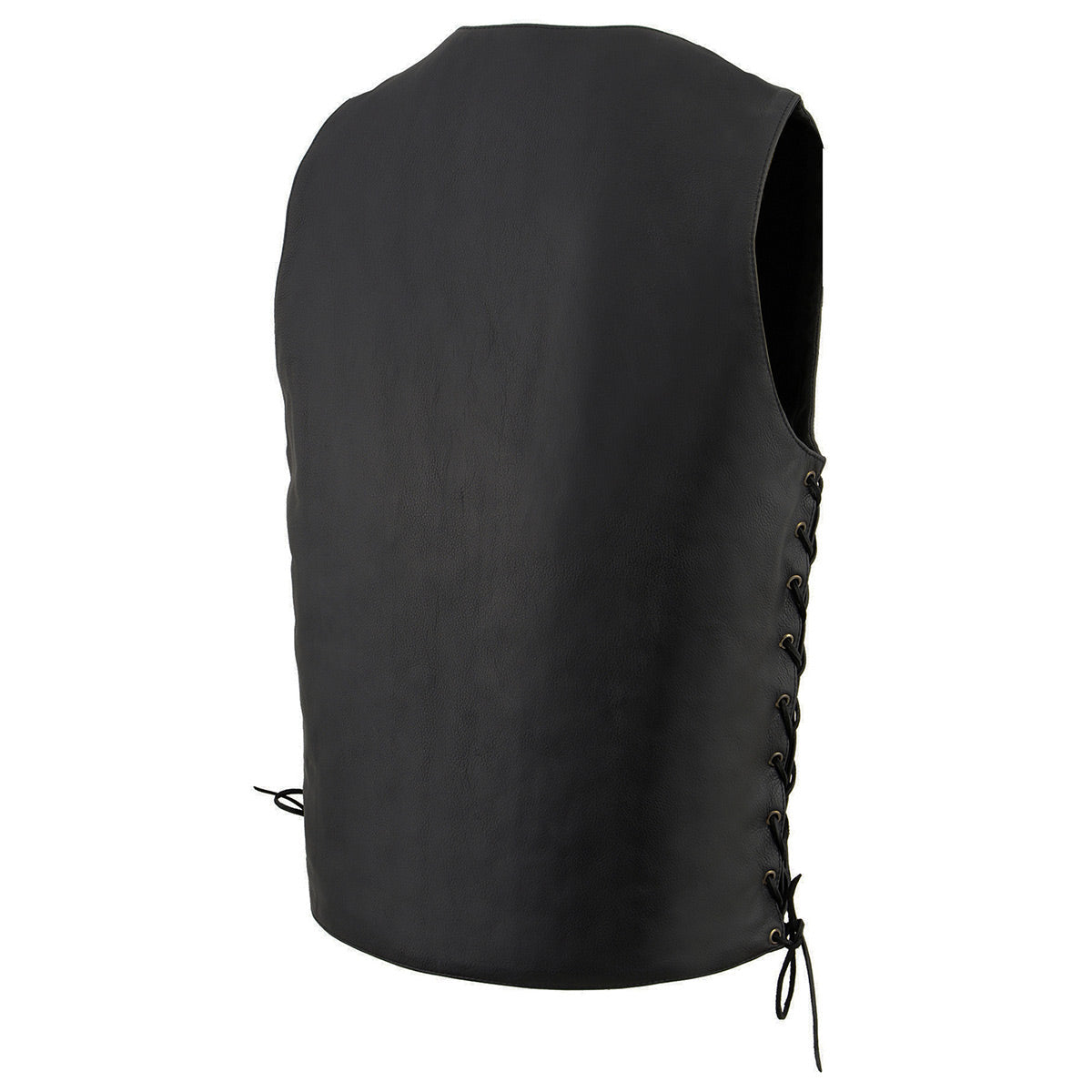 Milwaukee Leather MLM3541 Men's Roulette Black Premium Leather 10 Pocket Motorcycle Vest w/ Cool-Tec Leather Treatment — image 10