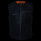 Milwaukee Leather MLM3580 Men's Black ‘Super Utility-Multi Pocket Vest’ Motorcycle Biker Leather Vest