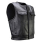 MMCC Men's Low Key Black Leather Motorcycle Vest - MMC30000 — image 14