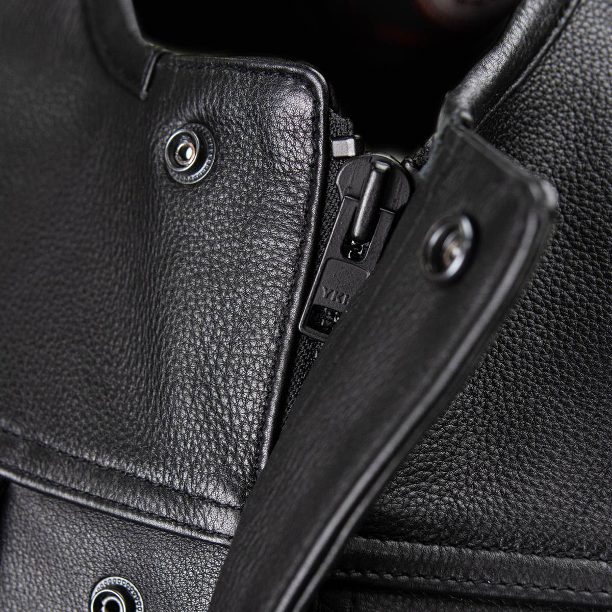 MMCC Men's Low Key Black Leather Motorcycle Vest - MMC30000 — image 15
