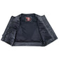 MMCC Men's Low Key Black Leather Motorcycle Vest - MMC30000 — image 10