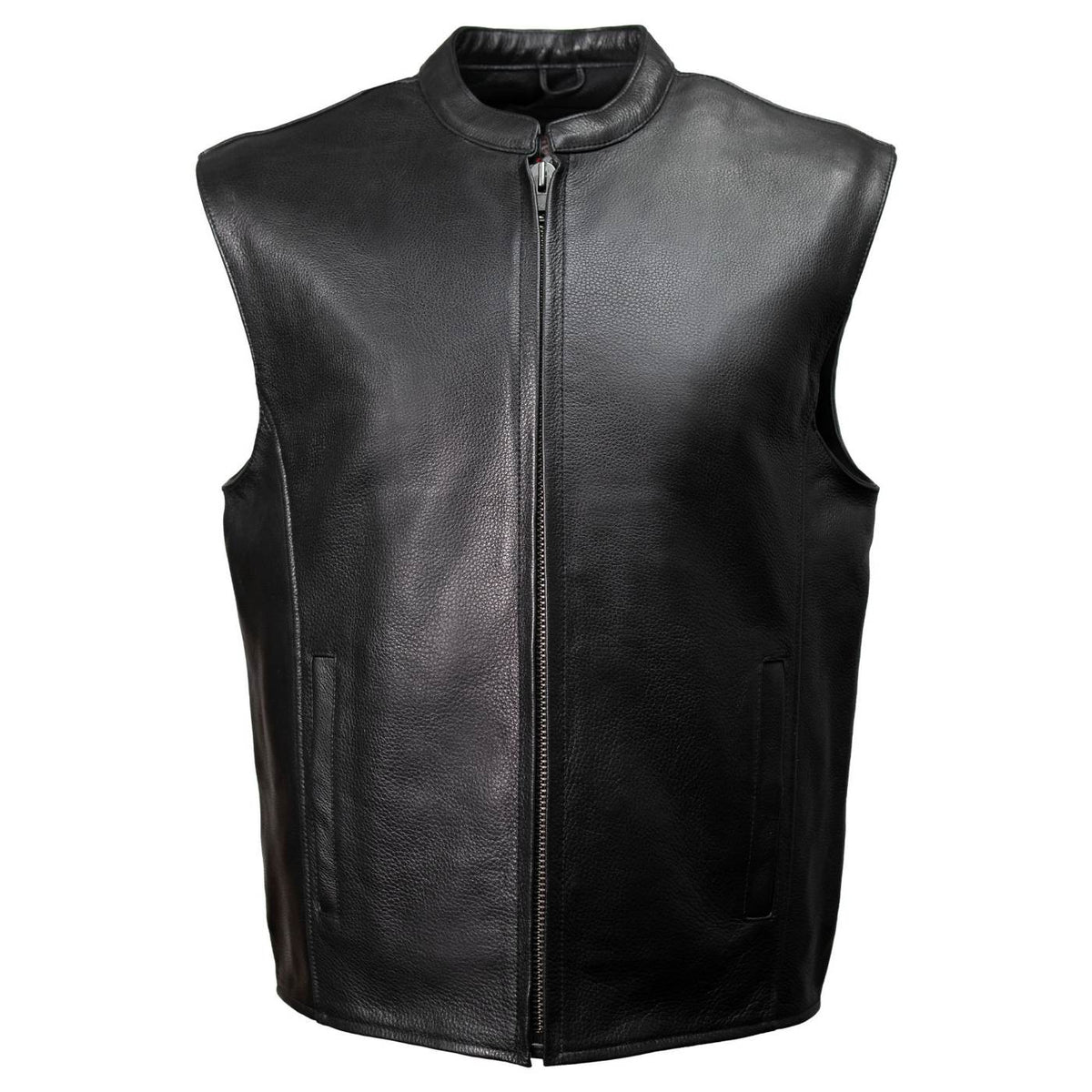 MMCC Men's Rocker Black Leather Motorcycle Vest - MMC30002 — image 14