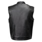 MMCC Men's Rocker Black Leather Motorcycle Vest - MMC30002 — image 8