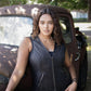 MMCC Women's Jenni Black Leather Motorcycle Vest - MMC40001 - image 9