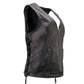 MMCC Women's Jenni Black Leather Motorcycle Vest - MMC40001 - image 14