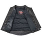 MMCC Women's Gixxer Black Leather Motorcycle Vest - MMC40003 - image 13