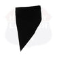 Cotton HL80302BLACK Face Mask Black Cotton Bandana Biker Facemask Triangle Headband Neck Ride Scarf - HighwayLeather