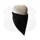 Face Mask Black Cotton Bandana Biker Facemask Triangle Headband Neck Ride Scarf