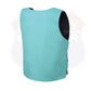 14945Teal WOMEN BULLET PROOF LEATHER VEST