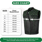GREEN HL11693SPTGREEN  Black Men Cross Stitch Club Leather Vest