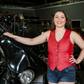 HL14501RED Red Leather Vest - Women motorcycle Club