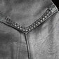 Milwaukee Leather SH1314 Men's Classic Black Braided Leather Vest with Side Laces — image 5
