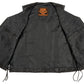 Milwaukee Leather SH1314 Men's Classic Black Braided Leather Vest with Side Laces — image 4