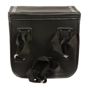 Small PVC Studded Sissy Bar Bag(9X9X4.5)