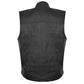 USA Leather 1205 Men's Black 'Combat Style' Motorcycle Biker Leather Vest — image 5