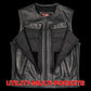 MMCC Men's Quick Draw Black Leather Motorcycle Vest - MMC30001 — image 11