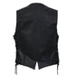 Hot Leathers VSL1006 Women's Black Leather Braided Vest - image 2