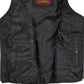 Hot Leathers VSL1013 Women's Black Leather Side Lace Zip-Up Vest - image 3