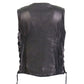 Hot Leathers VSL1019 Women's 'Red Rose' Lined Black Leather MC Vest - image 3