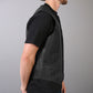 Hot Leathers VSM1014 Men's Black Heavyweight Leather Vest with Inside Pocket — image 2