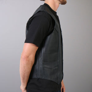 Hot Leathers VSM1032 Men's Black 'Classic' Leather Vest — image 2
