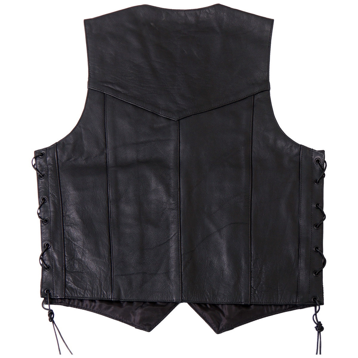 Hot Leathers VSM1033 Men's Black 'Classic Side Lace' Leather Vest — image 2