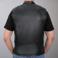 Hot Leathers VSM1037 Men's Black 'Zipper Pockets' Concealed and Carry Leather Vest — image 2