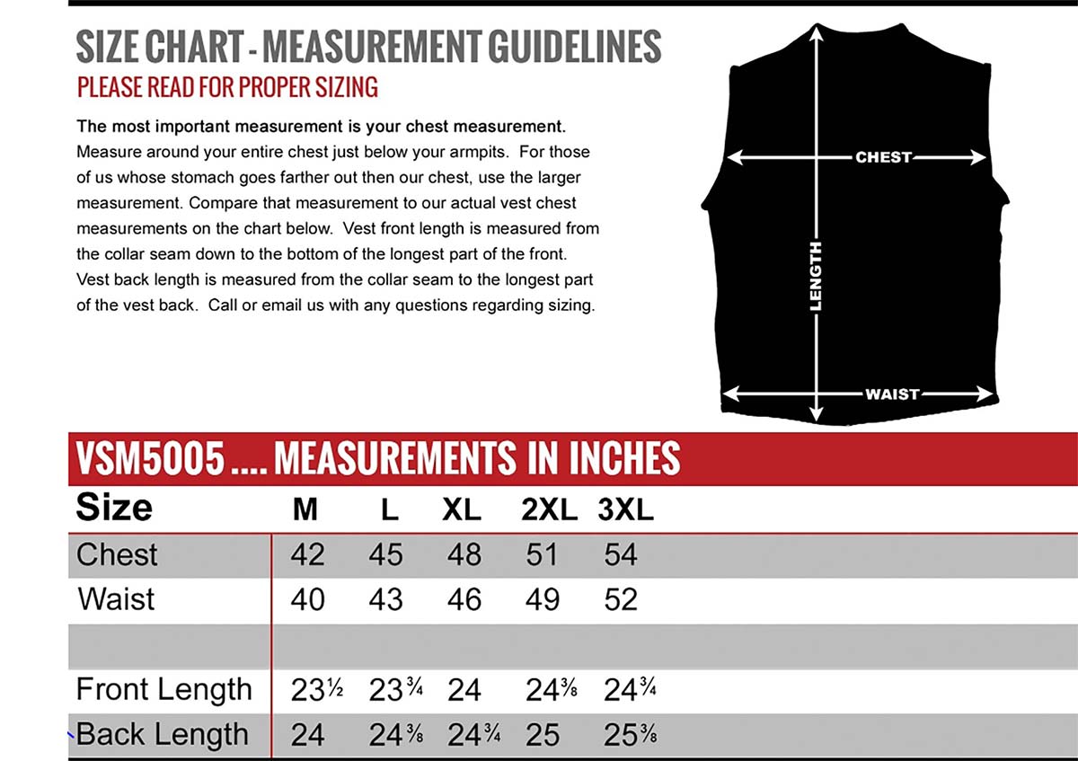 Hot Leathers VSM1037 Men's Black 'Zipper Pockets' Concealed and Carry Leather Vest — image 3