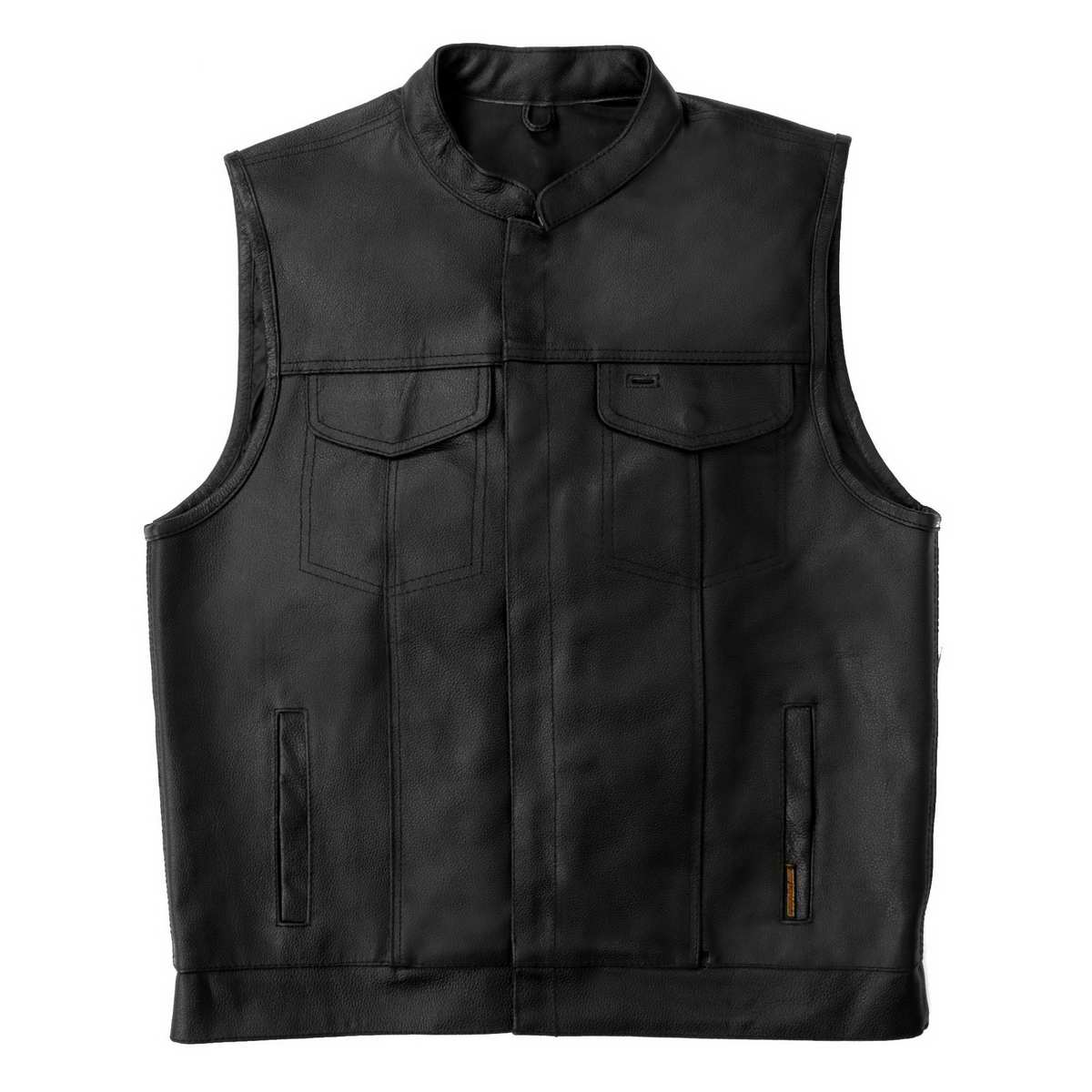 Hot Leathers VSM1039 Men's Black 'Conceal and Carry' Club Leather Vest — image 10