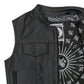 Hot Leathers VSM1049 Men's Black Paisley Conceal and Carry Motorcycle Club Style Leather Vest — image 2