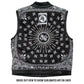 Hot Leathers VSM1049 Men's Black Paisley Conceal and Carry Motorcycle Club Style Leather Vest — image 16