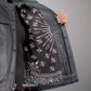 Hot Leathers VSM1049 Men's Black Paisley Conceal and Carry Motorcycle Club Style Leather Vest — image 10