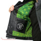 Hot Leathers VSM1050 Men’s Black Paisley Green Conceal and Carry Leather Vest — image 5