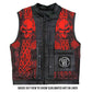 Hot Leathers VSM1051 Men's Black Celtic Cross Conceal and Carry Leather Vest — image 2