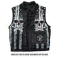 Hot Leathers VSM1054 Men’s Black Skull Flag Conceal and Carry Leather Vest — image 8