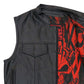 Hot Leathers VSM1055 Men’s Black Over The Top Skull Conceal and Carry Leather Vest — image 10