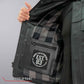 Hot Leathers VSM1059 Men's Black Flannel Grey Conceal and Carry Leather Vest — image 7