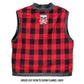 Hot Leathers VSM1060 Men's Black Flannel Red Conceal and Carry Leather Vest — image 4