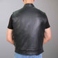 Hot Leathers VSM1060 Men's Black Flannel Red Conceal and Carry Leather Vest — image 6