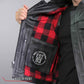 Hot Leathers VSM1060 Men's Black Flannel Red Conceal and Carry Leather Vest — image 7