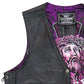 Hot Leathers VSM1063 Men's Black 'Blessed' Conceal and Carry Side Lace Leather Vest — image 3