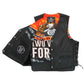 Hot Leathers VSM1066 Men's Black V-Twin Eagle Conceal and Carry Side Lace Leather Vest — image 2