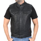 Hot Leathers VSM1201 Men's Black Motorcycle Biker Club Style Vest with Hoodie — image 7