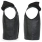 Hot Leathers VSM1201 Men's Black Motorcycle Biker Club Style Vest with Hoodie — image 8