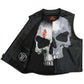 Hot Leathers VSM2001 Men's Black ‘Jumbo Skull’ Conceal and Carry Leather Vest — image 5