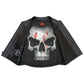 Hot Leathers VSM2001 Men's Black ‘Jumbo Skull’ Conceal and Carry Leather Vest — image 4