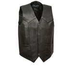 Men’s XS102T Tall Size Black Classic Motorcycle Vest — image 1