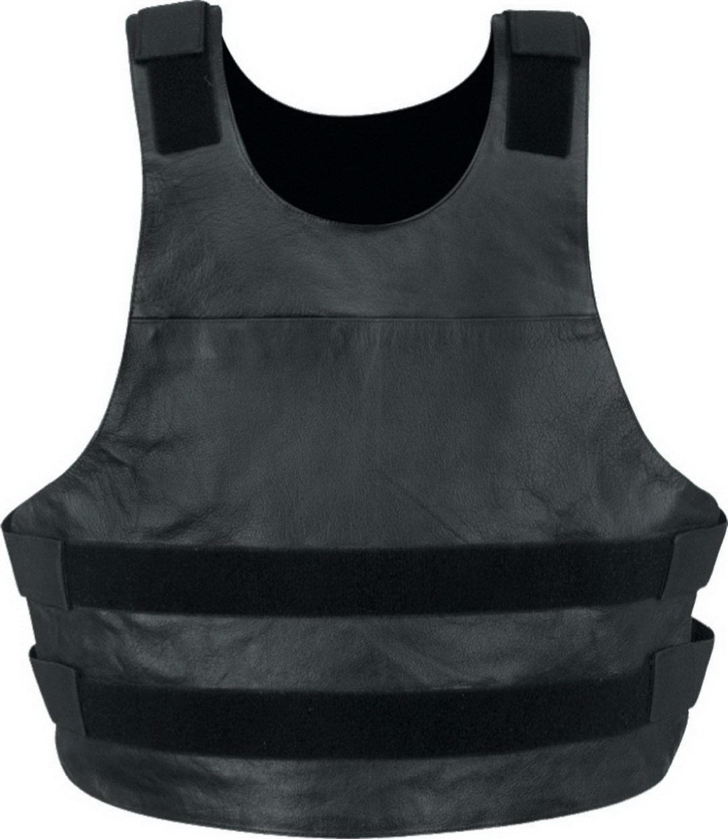 Milwaukee Leather SH1367 Men's Black Leather Swat Style Rider Vest w/ Plain Back Panel for Club Patches — image 4