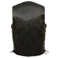 Event Leather XS5315 Men's Black Classic Side Lace Leather Vest — image 2