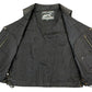 Event Leather XS5390 Men's 10 Pocket Black Classic Side Lace Leather Vest — image 3